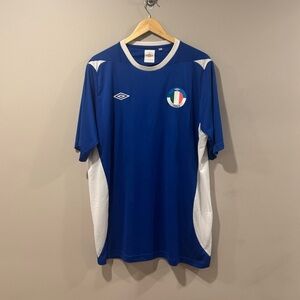 Umbro Blue and White Men's Jersey